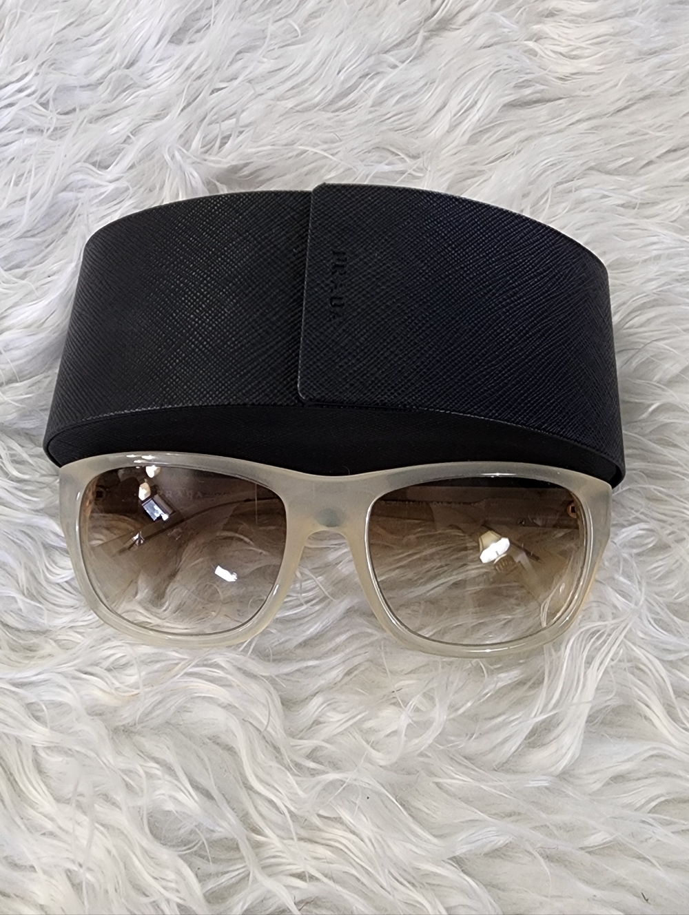 Prada Sunglasses Translucent Frame Vintage Late90s-Y2K EUC